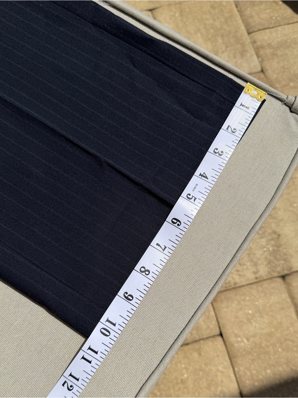 Séfr Flavio Pinstripe Trousers 32/32 M Navy Virgin Wool Blend NWT Dress Pants - Picture 13 of 16